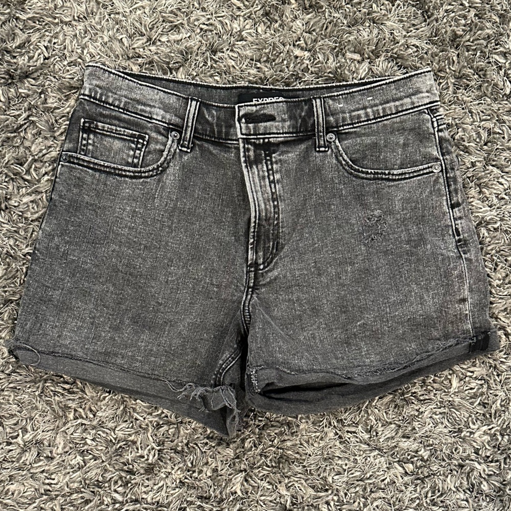 EXPRESS Black Denim Shorts